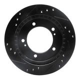 R1 Concepts 99-04 Chevrolet Tracker Front Right Drilled & Slotted Black Brake Rotor by R1 Concepts RNC-633-47060R