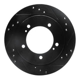R1 Concepts 99-04 Chevrolet Tracker Front Right Drilled & Slotted Black Brake Rotor by R1 Concepts RNC-633-47060R