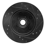 R1 Concepts 1982-1995 Buick Regal Front Left Drilled & Slotted Black Brake Rotor by R1 Concepts RNC-633-47062L