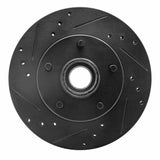 R1 Concepts 1982-1995 Buick Regal Front Left Drilled & Slotted Black Brake Rotor by R1 Concepts RNC-633-47062L