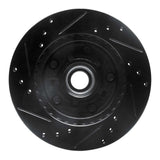 R1 Concepts 1982-1995 Buick Regal Front Right Drilled & Slotted Black Brake Rotor by R1 Concepts RNC-633-47062R