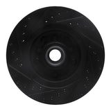 R1 Concepts 69-96 Buick Estate Wagon Front Right Drilled & Slotted Black Brake Rotor by R1 Concepts RNC-633-47065R