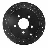 R1 Concepts 01-07 Buick Rendezvous Rear Left Drilled & Slotted Black Brake Rotor by R1 Concepts RNC-633-47068L