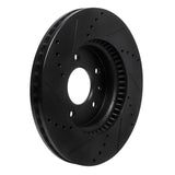 R1 Concepts 07-15 Chevrolet Equinox Front Right Drilled & Slotted Black Brake Rotor by R1 Concepts RNC-633-47070R