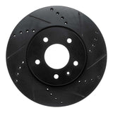 R1 Concepts 07-15 Chevrolet Equinox Front Right Drilled & Slotted Black Brake Rotor by R1 Concepts RNC-633-47070R