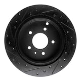 R1 Concepts 07-15 Chevrolet Captiva Rear Right Drilled & Slotted Black Brake Rotor by R1 Concepts RNC-633-47071R
