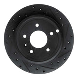 R1 Concepts 07-15 Chevrolet Captiva Rear Right Drilled & Slotted Black Brake Rotor by R1 Concepts RNC-633-47071R
