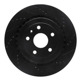 R1 Concepts 16-24 Cadillac ATS Rear Right Drilled & Slotted Black Brake Rotor by R1 Concepts RNC-633-47074R