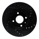 R1 Concepts 16-22 Chevrolet SPARK (USA/Canada) Front Left Drilled & Slotted Black Brake Rotor by R1 Concepts RNC-633-47076L