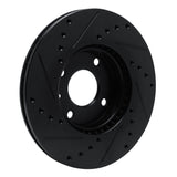 R1 Concepts 16-22 Chevrolet SPARK (USA/Canada) Front Right Drilled & Slotted Black Brake Rotor by R1 Concepts RNC-633-47076R
