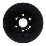 R1 Concepts 2019-2026 Cadillac Escalade ESV Front Left Drilled & Slotted Black Brake Rotor by R1 Concepts RNC-633-47080L