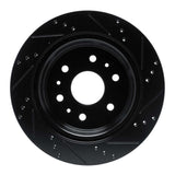 R1 Concepts 19-25 Cadillac Escalade Rear Left Drilled & Slotted Black Brake Rotor by R1 Concepts RNC-633-47081L