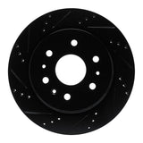 R1 Concepts 19-25 Cadillac Escalade Rear Left Drilled & Slotted Black Brake Rotor by R1 Concepts RNC-633-47081L