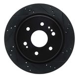 R1 Concepts 19-25 Cadillac Escalade ESV Rear Right Drilled & Slotted Black Brake Rotor by R1 Concepts RNC-633-47081R