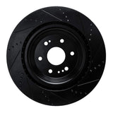 R1 Concepts 19-25 Cadillac Escalade Front Left Drilled & Slotted Black Brake Rotor by R1 Concepts RNC-633-47086L