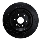 R1 Concepts 19-25 Cadillac Escalade ESV Front Right Drilled & Slotted Black Brake Rotor by R1 Concepts RNC-633-47086R