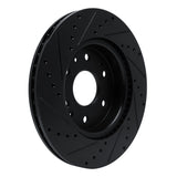 R1 Concepts 23-25 Chevrolet Colorado Front Right Drilled & Slotted Black Brake Rotor by R1 Concepts RNC-633-47092R