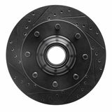 R1 Concepts 71-95 Chevrolet P20 Front Left Drilled & Slotted Black Brake Rotor by R1 Concepts RNC-633-48004L