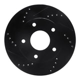 R1 Concepts 79-98 Buick Riviera Front/Rear Left Drilled & Slotted Black Brake Rotor by R1 Concepts RNC-633-48005L