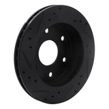 R1 Concepts 1988-1991 Chevrolet K1500 Front Right Drilled & Slotted Black Brake Rotor by R1 Concepts RNC-633-48007R