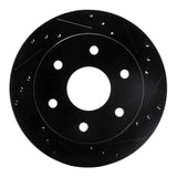 R1 Concepts 1988-1991 Chevrolet K1500 Front Right Drilled & Slotted Black Brake Rotor by R1 Concepts RNC-633-48007R