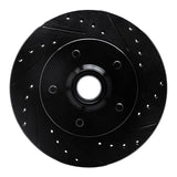 R1 Concepts 88-91 Chevrolet C1500 Front Right Drilled & Slotted Black Brake Rotor by R1 Concepts RNC-633-48009R