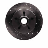 R1 Concepts 88-94 Chevrolet C1500 Front Right Drilled & Slotted Black Brake Rotor by R1 Concepts RNC-633-48010R