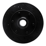 R1 Concepts 88-96 Chevrolet C2500 Front Right Drilled & Slotted Black Brake Rotor