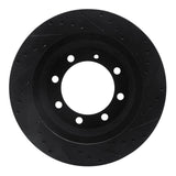 R1 Concepts 76-96 Chevrolet P40 Front Left Drilled & Slotted Black Brake Rotor by R1 Concepts RNC-633-48014L