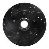 R1 Concepts 91-03 Chevrolet S10 Blazer Front Left Drilled & Slotted Black Brake Rotor by R1 Concepts RNC-633-48016L