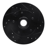 R1 Concepts 91-03 Chevrolet S10 Blazer Front Right Drilled & Slotted Black Brake Rotor by R1 Concepts RNC-633-48016R
