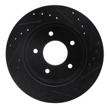R1 Concepts 90-02 Chevrolet ASTRO Front Left Drilled & Slotted Black Brake Rotor by R1 Concepts RNC-633-48019L