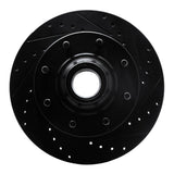 R1 Concepts 93-95 Chevrolet G30 Front Right Drilled & Slotted Black Brake Rotor by R1 Concepts RNC-633-48021R
