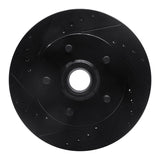 R1 Concepts 1992-2002 Chevrolet C1500 Suburban Front Left Drilled & Slotted Black Brake Rotor by R1 Concepts RNC-633-48022L