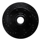 R1 Concepts 92-02 Chevrolet G30 Front Left Drilled & Slotted Black Brake Rotor by R1 Concepts RNC-633-48023L