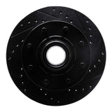 R1 Concepts 92-02 Chevrolet C2500 Front Right Drilled & Slotted Black Brake Rotor by R1 Concepts RNC-633-48023R
