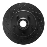R1 Concepts 93-95 Chevrolet G20 Front Left Drilled & Slotted Black Brake Rotor by R1 Concepts RNC-633-48024L