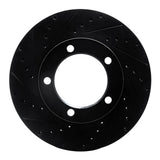 R1 Concepts 94-06 Workhorse 500Lb Gvw) Front Left Drilled & Slotted Black Brake Rotor by R1 Concepts RNC-633-48027L