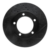 R1 Concepts 94-06 Workhorse P30 Front Right Drilled & Slotted Black Brake Rotor by R1 Concepts RNC-633-48027R
