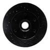 R1 Concepts 94-02 Chevrolet C2500 Front Right Drilled & Slotted Black Brake Rotor