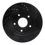 R1 Concepts 97-05 Chevrolet Blazer Front Left Drilled & Slotted Black Brake Rotor by R1 Concepts RNC-633-48034L