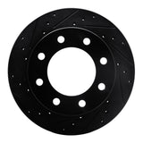 R1 Concepts 99-20 Cadillac DeVille Front Left Drilled & Slotted Black Brake Rotor by R1 Concepts RNC-633-48038L