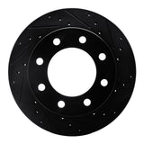R1 Concepts 99-20 Cadillac DeVille Front Right Drilled & Slotted Black Brake Rotor by R1 Concepts RNC-633-48038R
