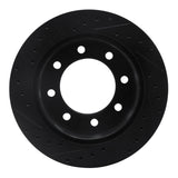 R1 Concepts 99-20 Chevrolet Express 2500 Rear Right Drilled & Slotted Black Brake Rotor by R1 Concepts RNC-633-48040R