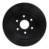 R1 Concepts 00-14 Cadillac Escalade EXT Rear Left Drilled & Slotted Black Brake Rotor by R1 Concepts RNC-633-48041L