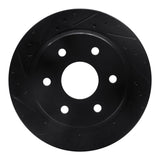 R1 Concepts 00-14 Cadillac Escalade EXT Rear Left Drilled & Slotted Black Brake Rotor by R1 Concepts RNC-633-48041L