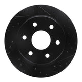R1 Concepts 00-14 Cadillac Escalade ESV Rear Right Drilled & Slotted Black Brake Rotor by R1 Concepts RNC-633-48041R