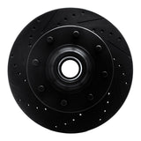 R1 Concepts 01-02 Chevrolet Express 3500 Front Left Drilled & Slotted Black Brake Rotor by R1 Concepts RNC-633-48042L
