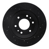 R1 Concepts 02-05 Buick Rainier Front Left Drilled & Slotted Black Brake Rotor by R1 Concepts RNC-633-48044L