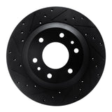 R1 Concepts 02-05 Buick Rainier Front Left Drilled & Slotted Black Brake Rotor by R1 Concepts RNC-633-48044L